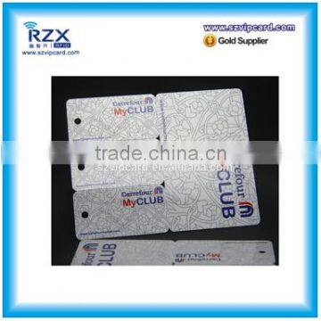 Custom Offset Printing Shaped Plastic Die Cut PVC Card With Small Key Tag photo-4
