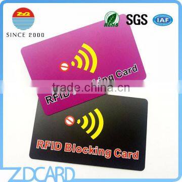 Credit card protector RFID blocking card