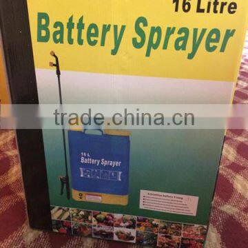 Agricultural electric sprayer 16L knapsack battery sprayer