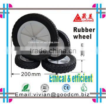 10" rubber wheel for lawn mowers/ hand trucks/and yard tractors/Semi Pneumatic