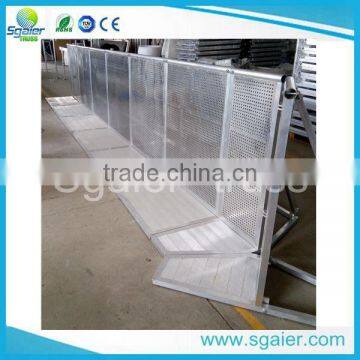 aluminum safety strong crowd control barrier,foldable aluminum crowd control barrier on sale