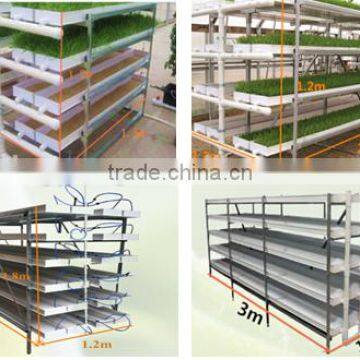 low cost hydroponic fodder system for gas