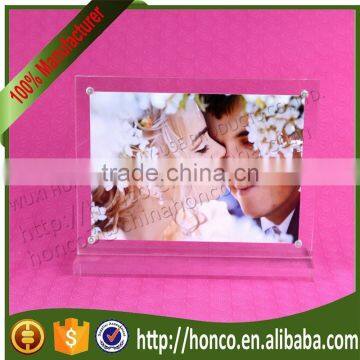 High Quality 7" Clear Color Acrylic Magnetic Photo Frames