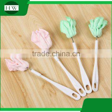 kitchen plastic superfine fibre towel long handle hanging tableware water cup bottle clean cleaning brush