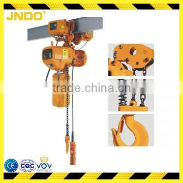 2 ton double brake system electric chain hoist with 6 meters chain