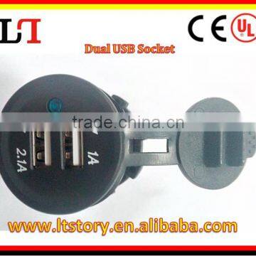 Boat/Car/ATV Dual USB Socket 3.1A