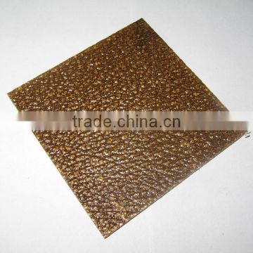 Bronze polycarbonate small embossed sheet