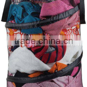 Vivinature Large Round Mesh Laundry Foldable Hamper With Hard Canvas photo-2