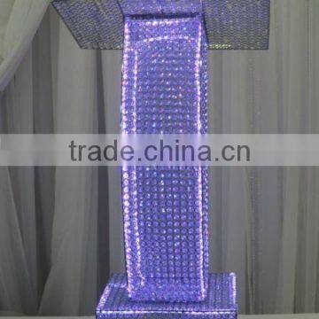 Crystal Podium Pillar, Podium on Square Pillar, Wedding Podium photo-2