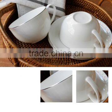 Haonai New Style High Quality New Bone China Small Coffee Cup and Saucer Set photo-4