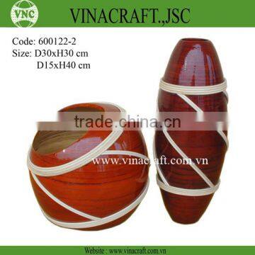 Nice spun bamboo Vase for home decor