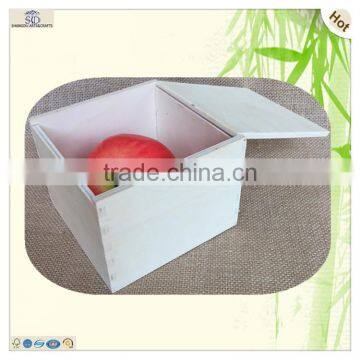 Natural Pine Plywood Poplar Wooden Tea Bag Box photo-5