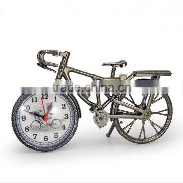 Classic Europen Alarm Clock With Bicycle Shape,Retro Style With Bike Outline photo-4