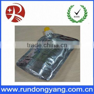 Custom plastic packaging bags with spout for printing