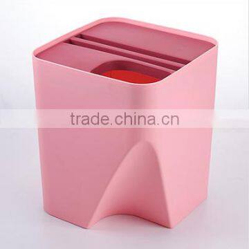 Wholesale Stock Small Order Coverable Classifying Garbage Can photo-3