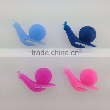 The Latest Funny Party Snail Shape Silicone Clip Cup Markers for Party