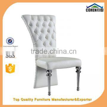 unique leg stainless steel dining chair with high density foam A67