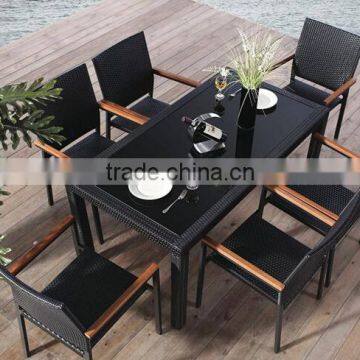 C770 Low Price dining Furniture rattan Restaurant tables and chairs