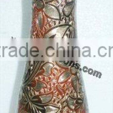 Decorative Metal Vase Hand Made | METAL FLOWER VASE IN HAMMERED