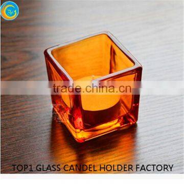 Sprayed Squre Glass Decor Wedding Table Decorations photo-5