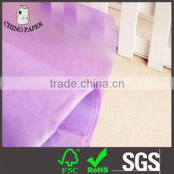 Purple color tissue paper 17g for wrapping