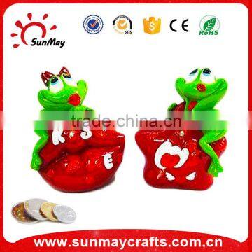 polyresin lovely frog money box