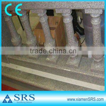 Outdoor granite stair railings