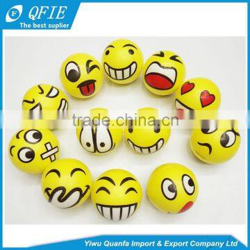 Wholesale 5cm Soft Custom Antistress Emoji PU Foam Squeeze Ball for Vending Machine photo-3