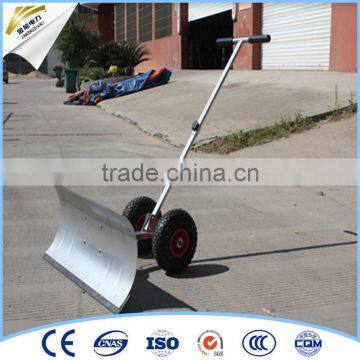 Adjustable Handle push snow shovel with wheel