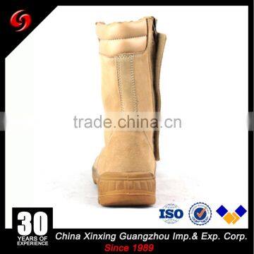 Khaki Suede Cow Leather Army Tactical Military Desert Boots With Zipper for Hunting /Hiking/ Camping photo-5