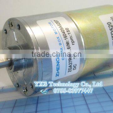 ZYTD520 motor 24VDC/DC12V ZGA37RG31 150rpm DC gear motor High torque Forward and reverse speed gear-box motor