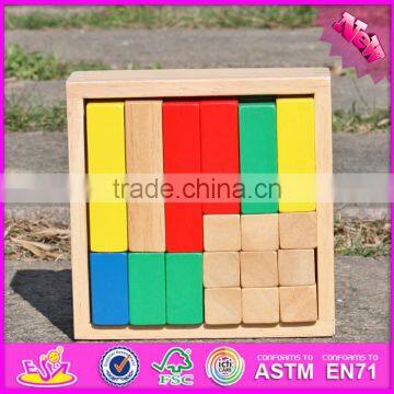2017 New Design 18 Pieces Funny Blocks Wooden Building Toys for Boys W13A116 photo-6