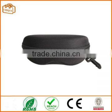 6.30"*3.35"*2.56" Zipper Eye Glasses Sunglasses Hard Case Box Portable Protector Black photo-3