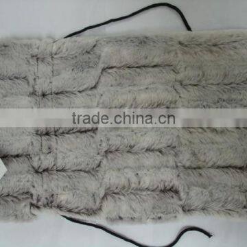 Rectangle Purple Fabric With White Embroidery Word Rubber Hot Water Bottle Cover photo-6