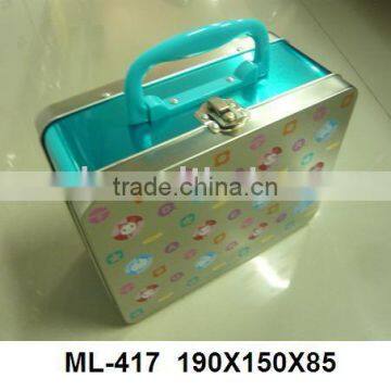 Lunch Tin Box with handle