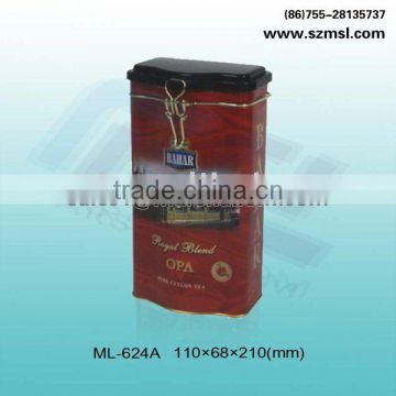 Tin Ginseng Box with plastic lid