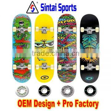 Christmas gifts OEM design Skateboard decks canadian maple blank deck skateboard