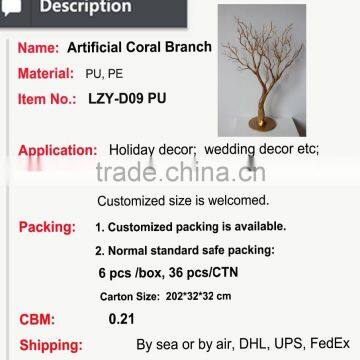 Wedding Artificial Dry Tree Branch Coral Manzanita Tree photo-2