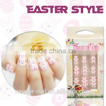 NEWAIR Promotion price Easter style rabbit aritificial nail art designs