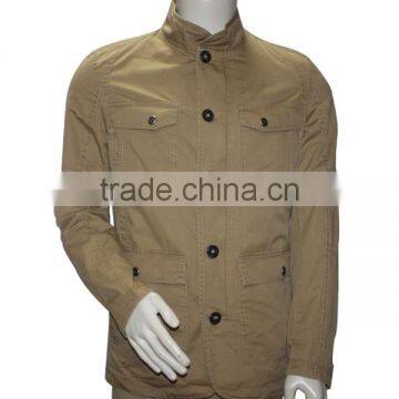 Casual multi-pocket jacket collar jacket men slim fit winter jacket