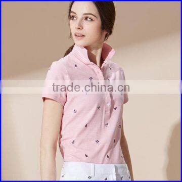 2016 high quality 100% cotton bulk polo shirts print bulk buy from china