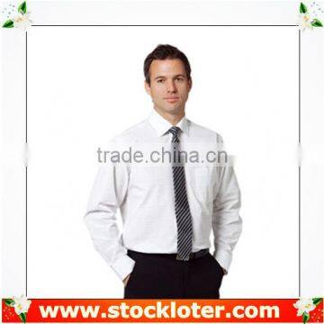 Mens topwear wholesaler Men dress shirt white shirt stock, 140706p