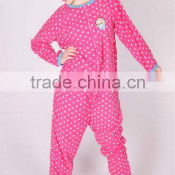 Pink Fleece Adult Footed Pajamas Sleepsuit Onesie All in one Pyjamas Unisex Couple clothes