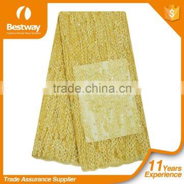 Plain Color African Lace Fabrics Fancy Beautiful Embroidered Dress French Lace With Big Beads FL0248 photo-2