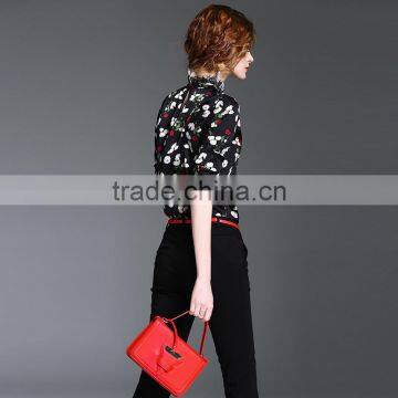 Maxnegio Spring New Style Silk Blouse Back Neck Chiffon Printed Designs photo-4