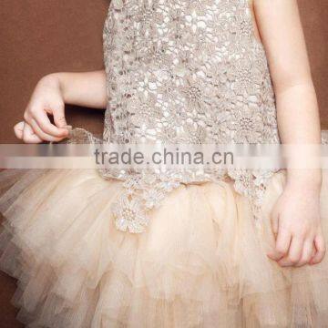 Zm50345b Summer New Style Child Clothes Lace Grenadine Girls Princess Dress photo-2