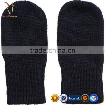 Cheap Winter Black Cashmere Fingerless Gloves UK photo-4