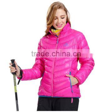 Factory price women outdoor lightweight down jacket