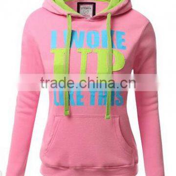 Women's Basic Graphic Words Printed Pullover Long Sleeve Hoodie photo-3