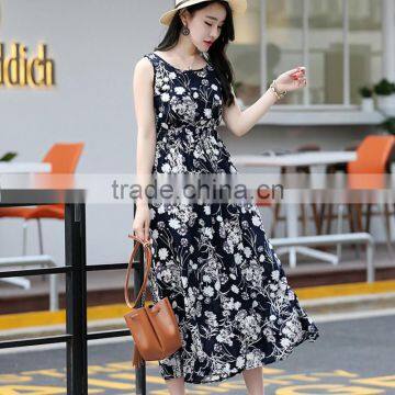 China Whosale Cheap Flower Girl Chiffon Dress Boho Maxi Long Beach Dress photo-3
